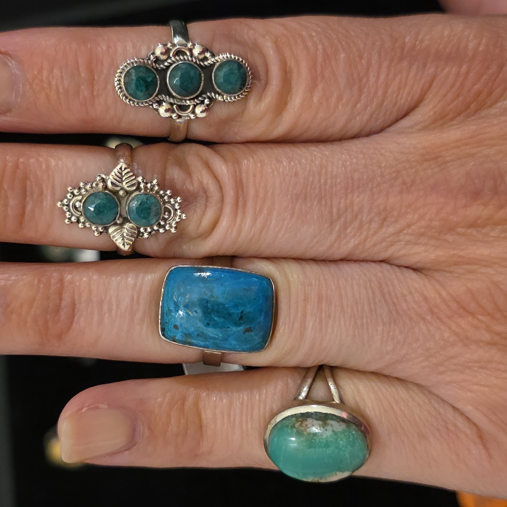 NEW Size 7.5 Genuine Sterling Silver Rings - Picture 7 of 9